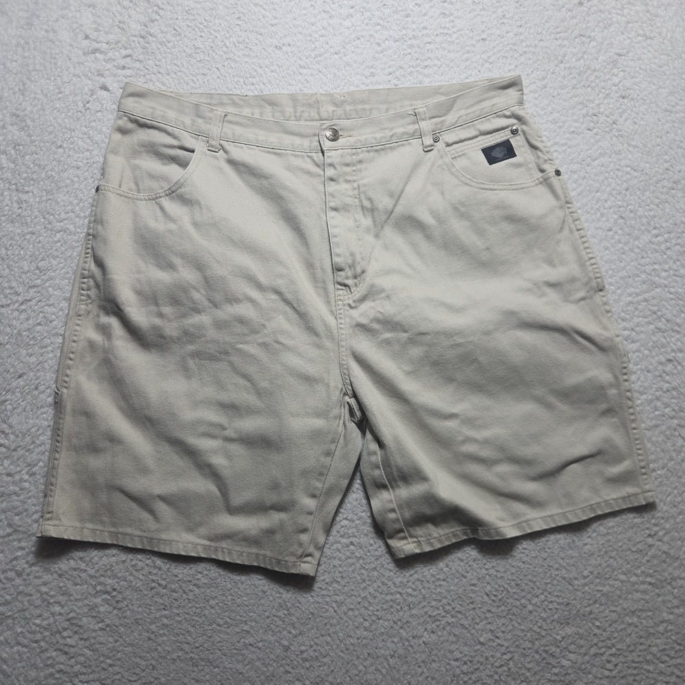VTG Harley Davidson Shorts Carpenter Mens Size 40 Made In Hong Kong